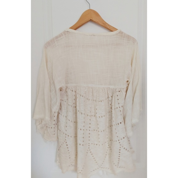 Free People Linen Blouse - Picture 3 of 4